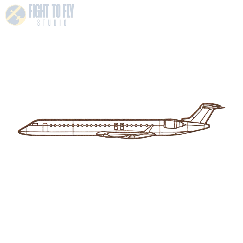 CRJ-900 Die Cut Metal Wall Art - Sign - Pilot gifts - WWII warbird t-shirt