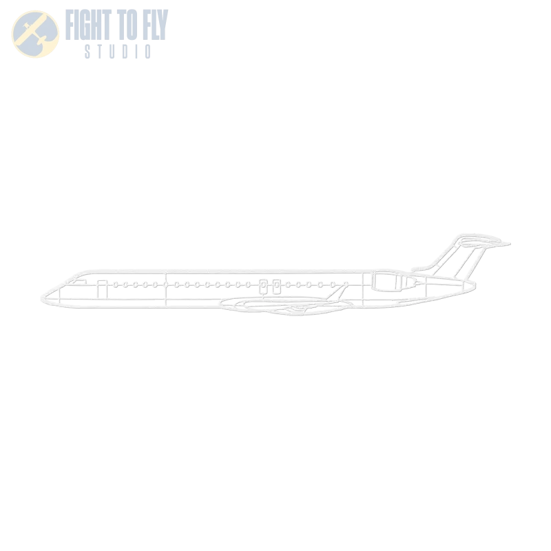 CRJ-900 Die Cut Metal Wall Art - Sign - Pilot gifts - WWII warbird t-shirt