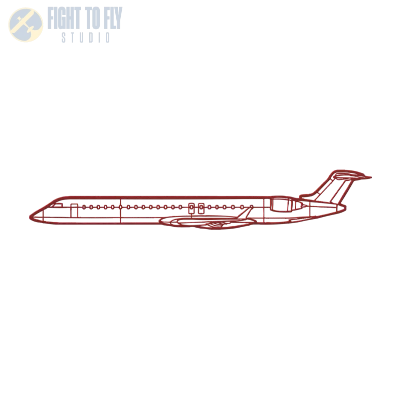 CRJ-900 Die Cut Metal Wall Art - Sign - Pilot gifts - WWII warbird t-shirt