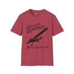 Crosswind Landings Build Character - Tee - T-Shirt - Pilot gifts - WWII warbird t-shirt