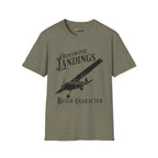 Crosswind Landings Build Character - Tee - T-Shirt - Pilot gifts - WWII warbird t-shirt