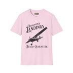 Crosswind Landings Build Character - Tee - T-Shirt - Pilot gifts - WWII warbird t-shirt