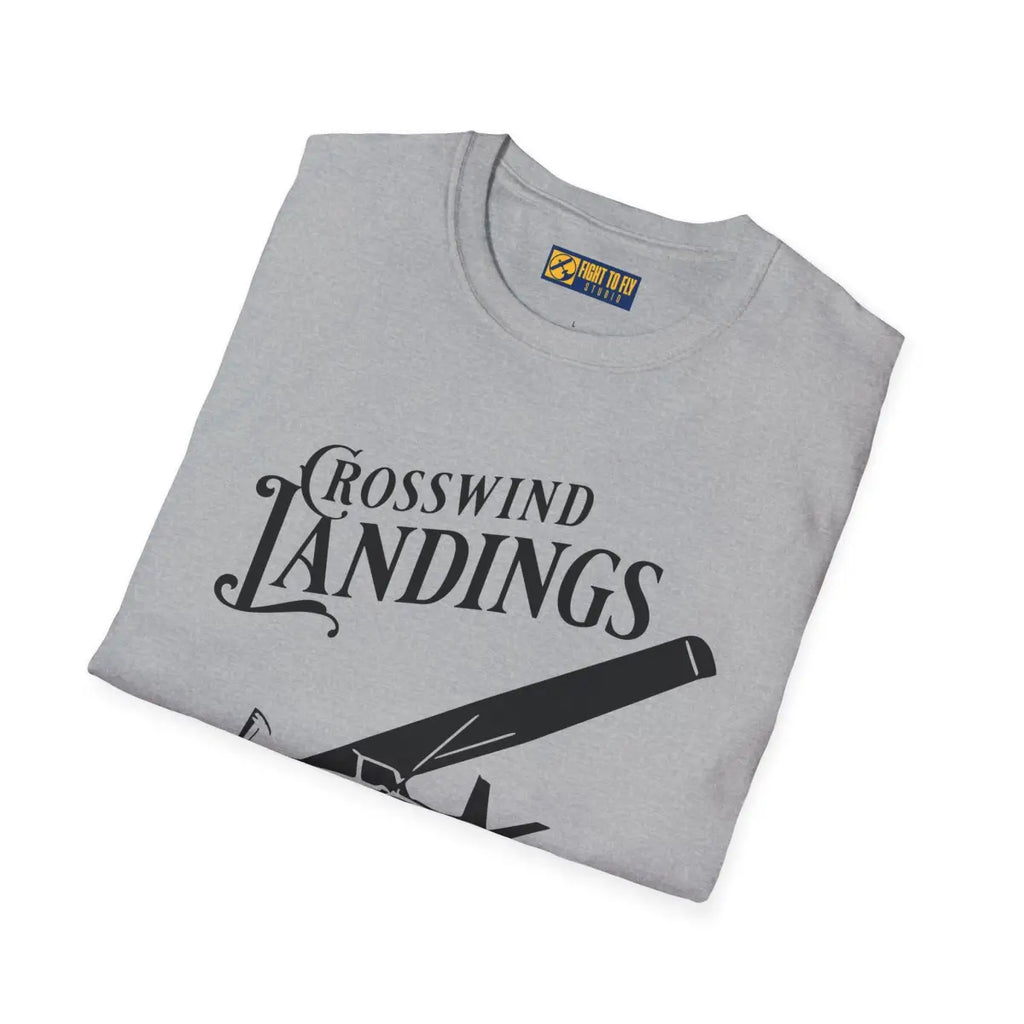 Crosswind Landings Build Character - Tee - T-Shirt - Pilot gifts - WWII warbird t-shirt