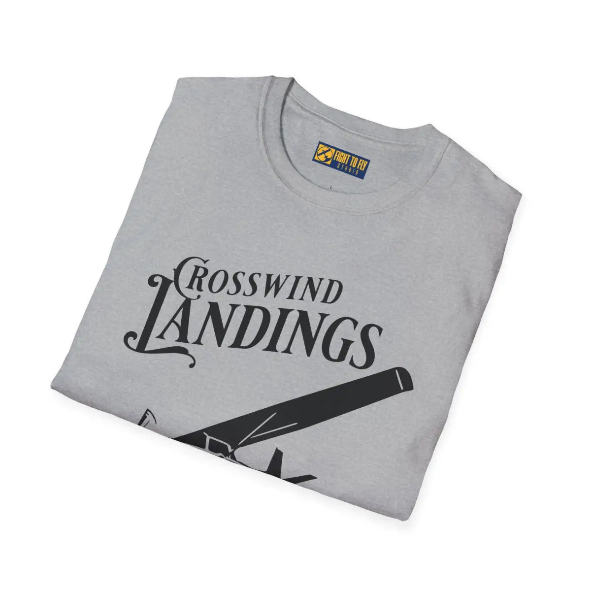 Crosswind Landings Build Character - Tee - T-Shirt - Pilot gifts - WWII warbird t-shirt