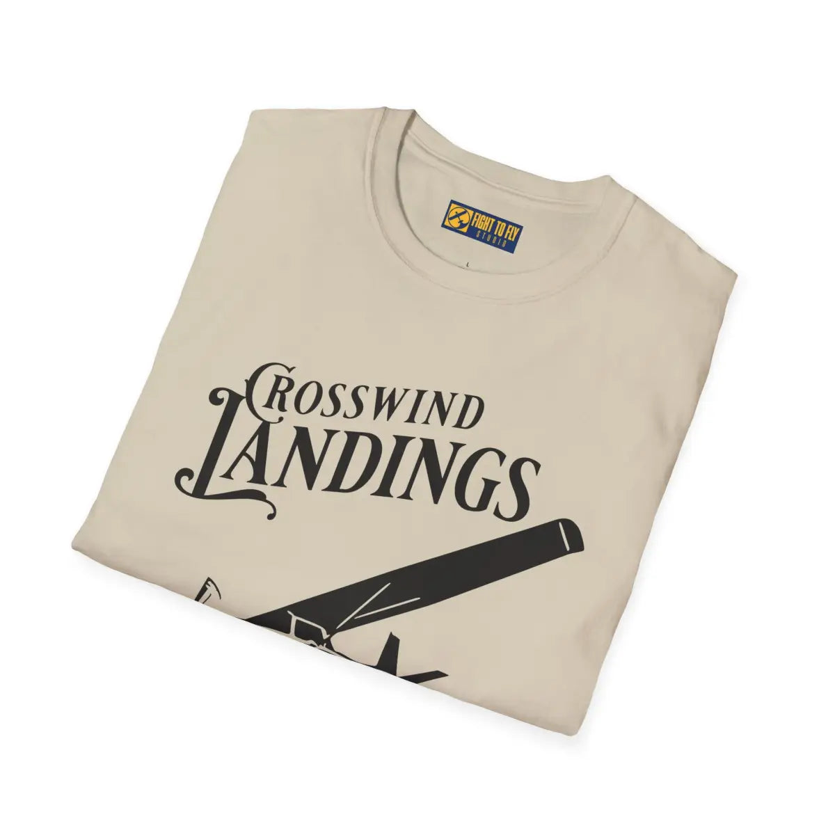 Crosswind Landings Build Character - Tee - T-Shirt - Gifts for pilots - Aviation apparel