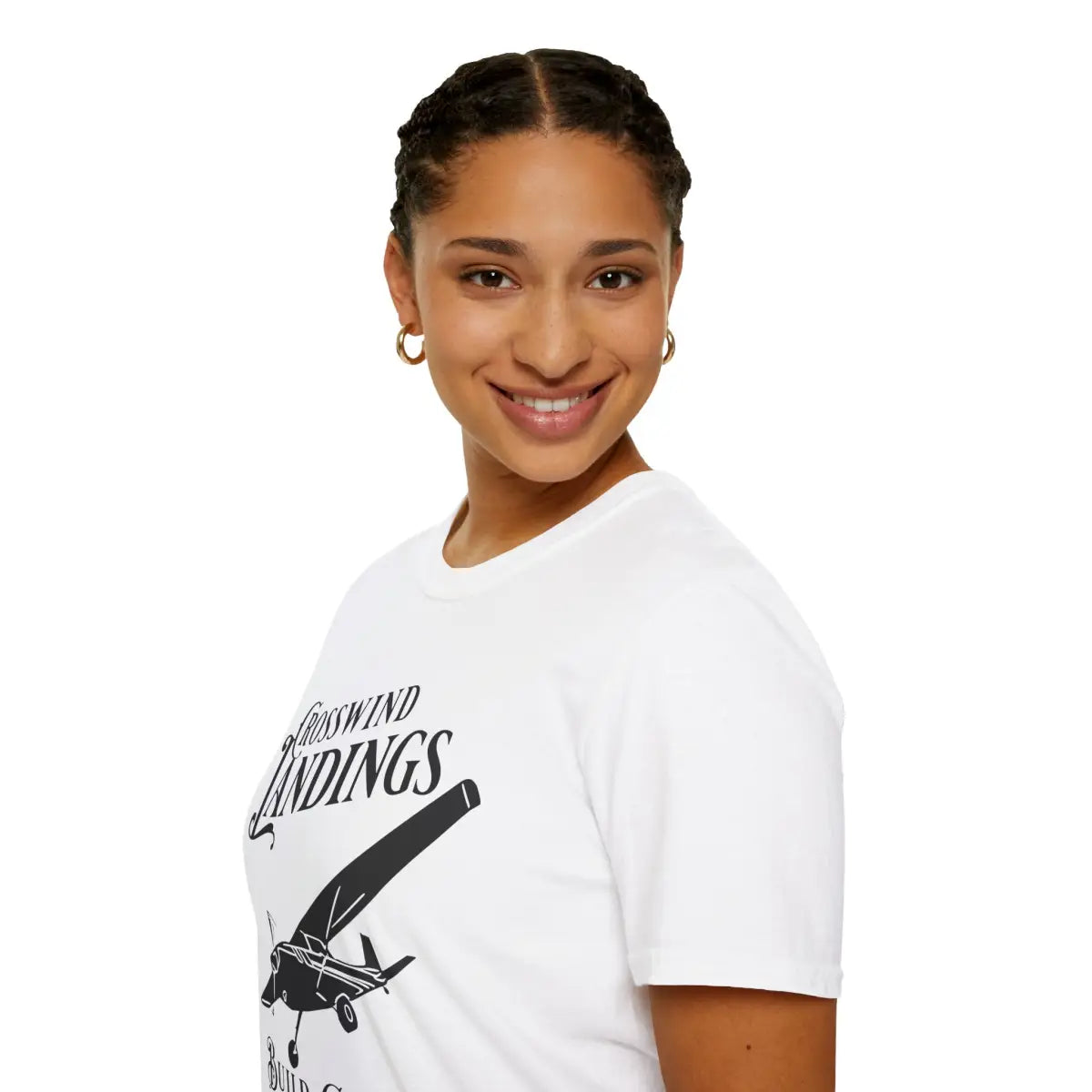 Crosswind Landings Build Character - Tee - T-Shirt - Gifts for pilots - Aviation apparel