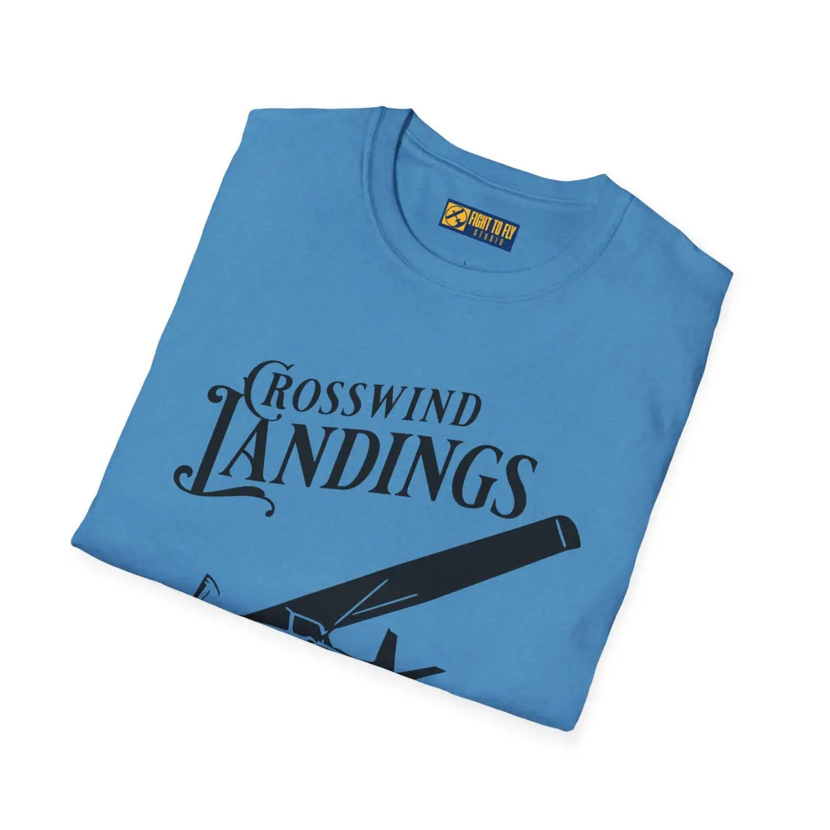Crosswind Landings Build Character - Tee - T-Shirt - Pilot gifts - WWII warbird t-shirt