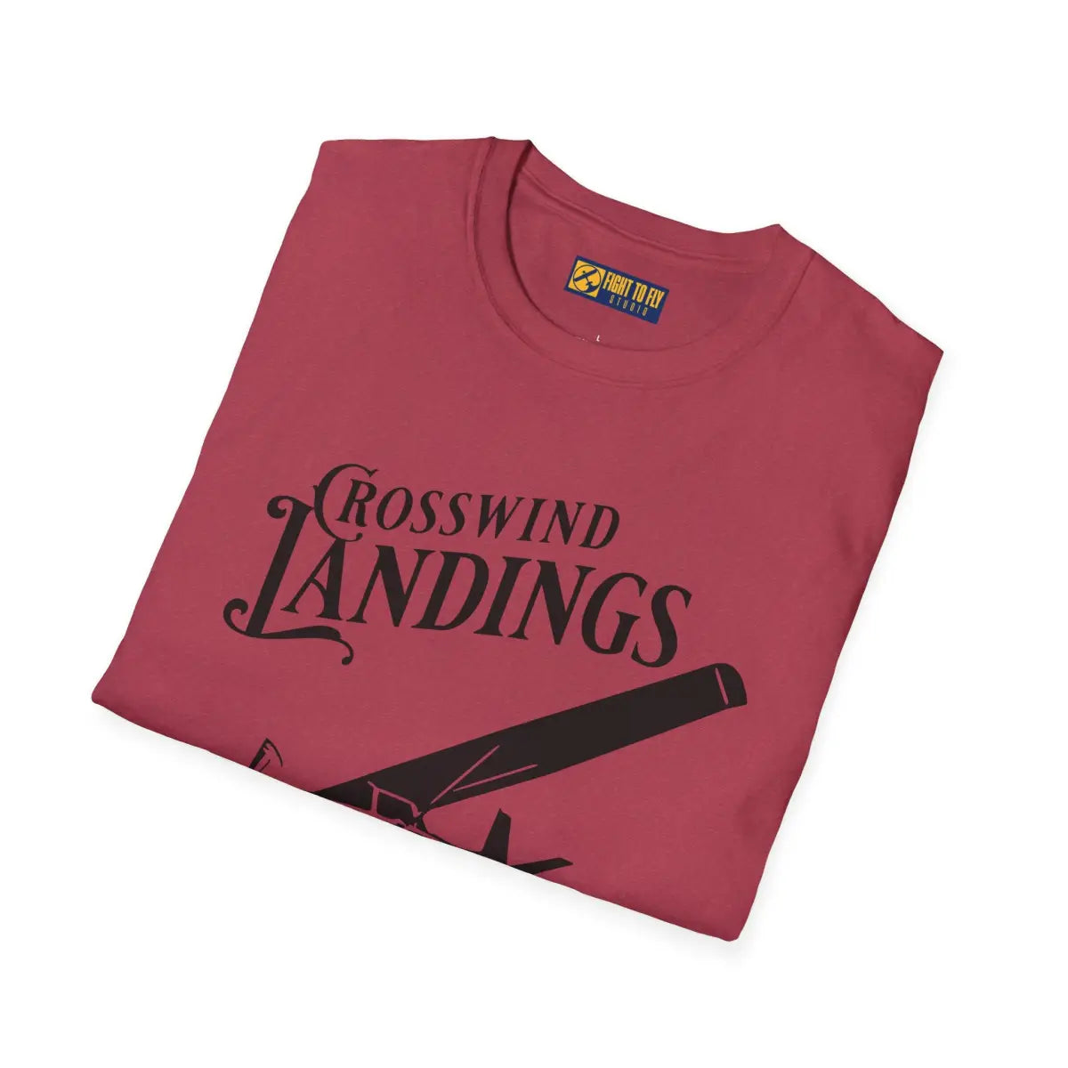 Crosswind Landings Build Character - Tee - T-Shirt - Gifts for pilots - Aviation apparel