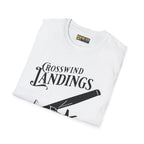 Crosswind Landings Build Character - Tee - T-Shirt - Pilot gifts - WWII warbird t-shirt