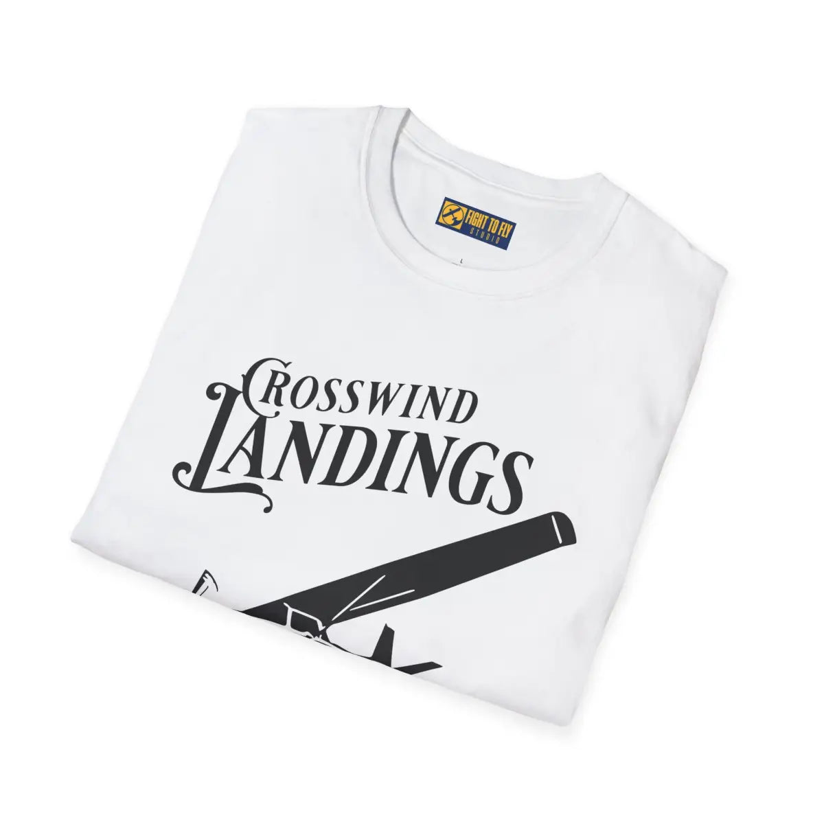 Crosswind Landings Build Character - Tee - T-Shirt - Gifts for pilots - Aviation apparel