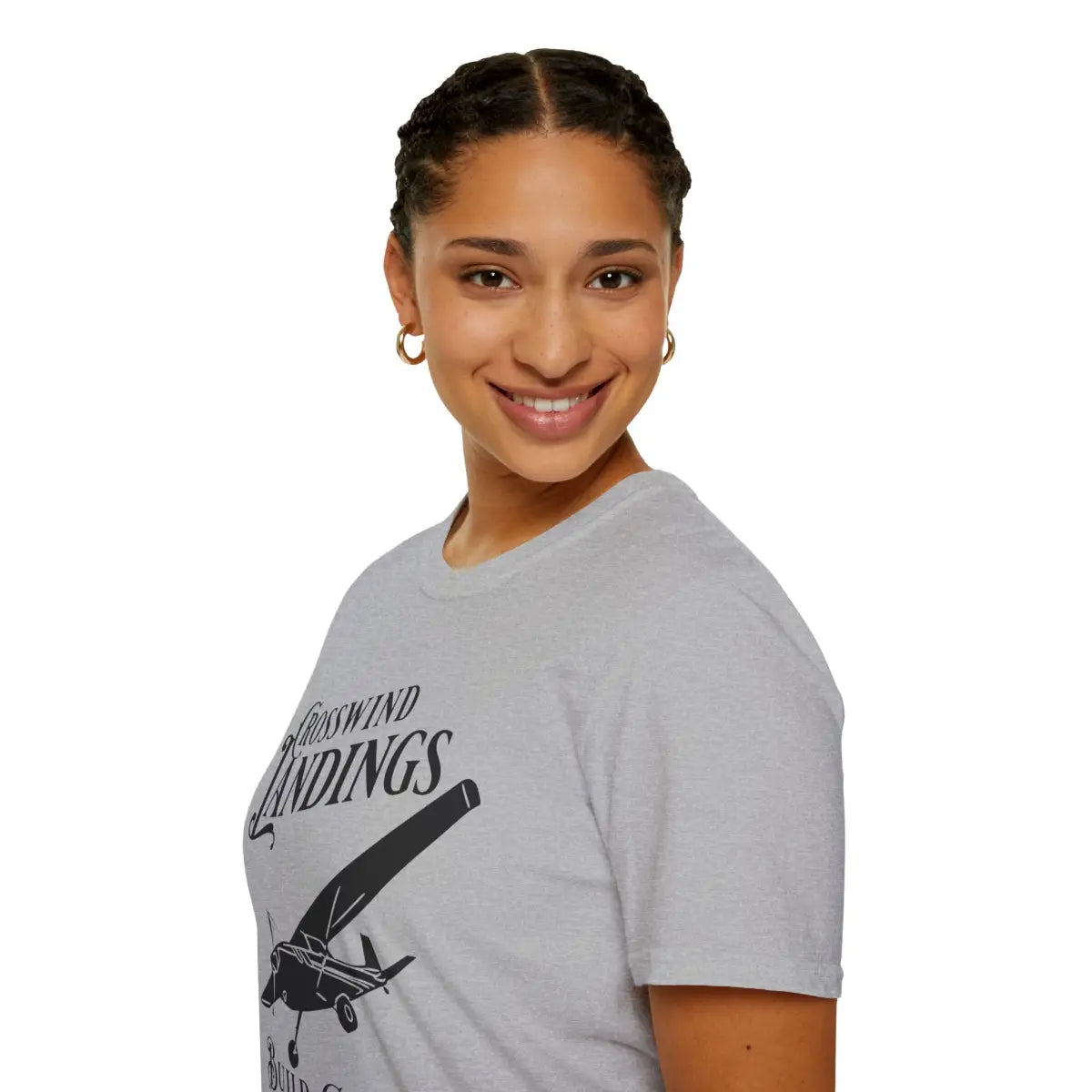 Crosswind Landings Build Character - Tee - T-Shirt - Pilot gifts - WWII warbird t-shirt