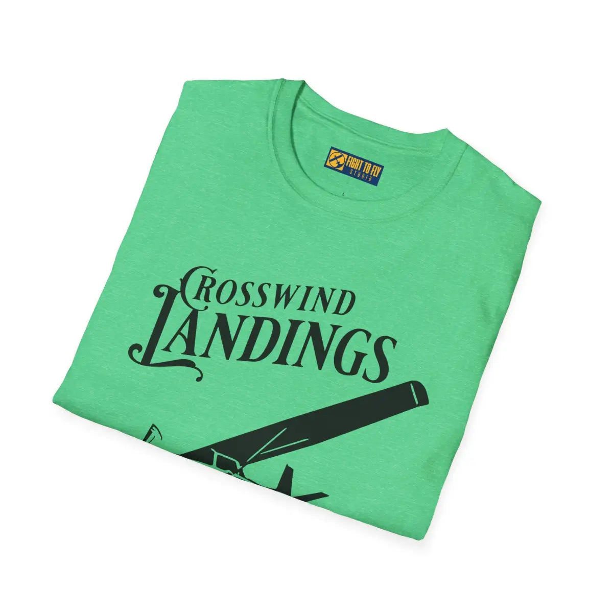 Crosswind Landings Build Character - Tee - T-Shirt - Pilot gifts - WWII warbird t-shirt