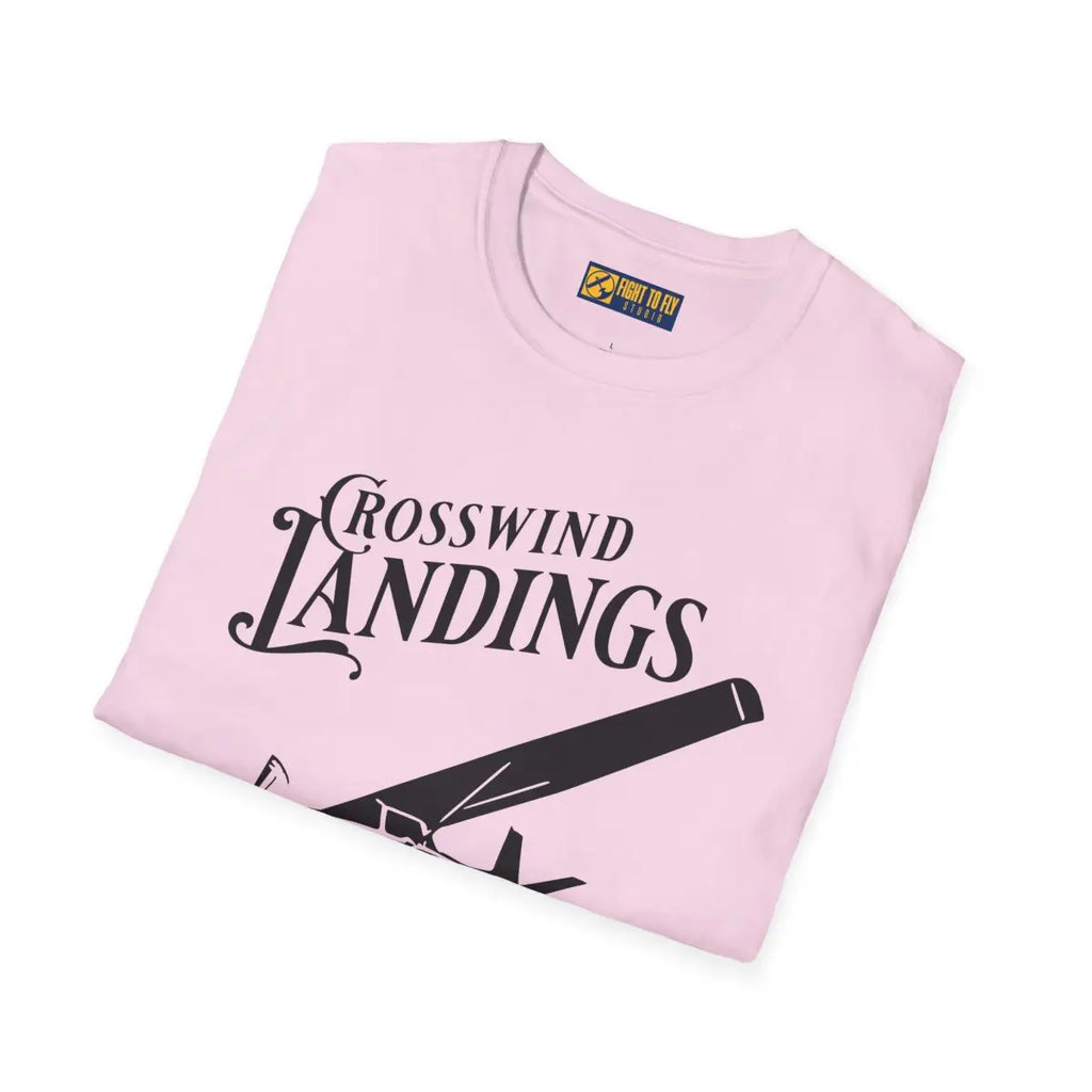 Crosswind Landings Build Character - Tee - T-Shirt - Pilot gifts - WWII warbird t-shirt