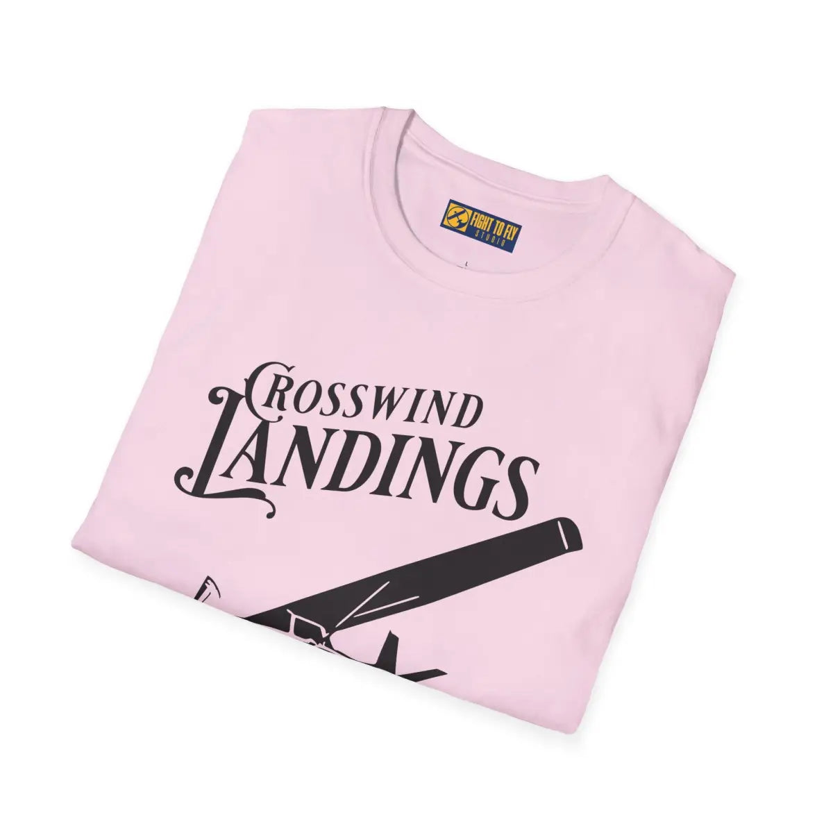 Crosswind Landings Build Character - Tee - T-Shirt - Gifts for pilots - Aviation apparel