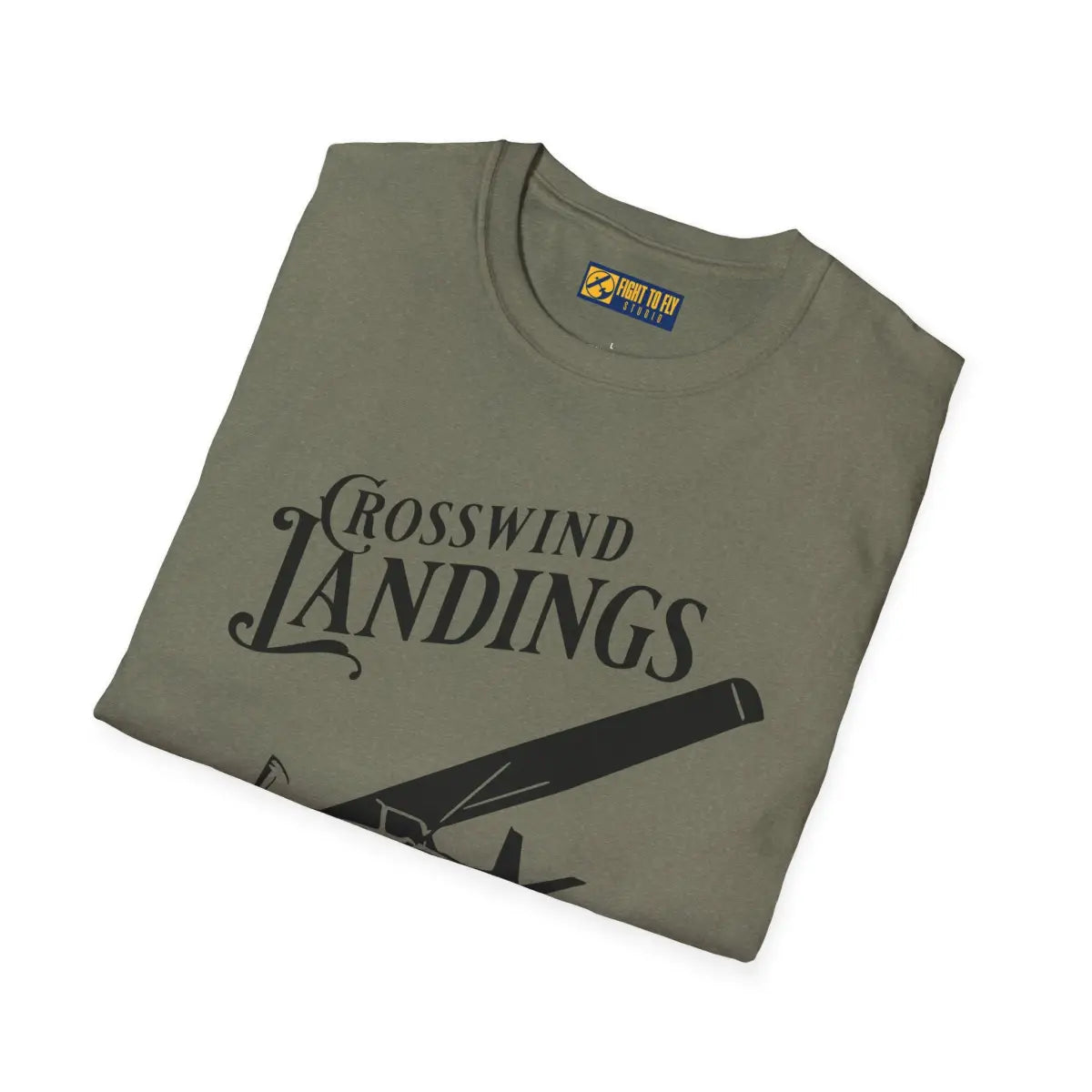 Crosswind Landings Build Character - Tee - T-Shirt - Pilot gifts - WWII warbird t-shirt