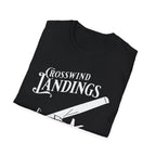Crosswind Landings Build Character - Tee - T-Shirt - Pilot gifts - WWII warbird t-shirt