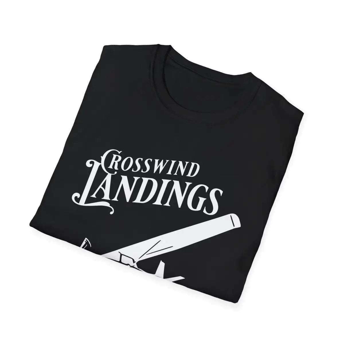 Crosswind Landings Build Character - Tee - T-Shirt - Pilot gifts - WWII warbird t-shirt