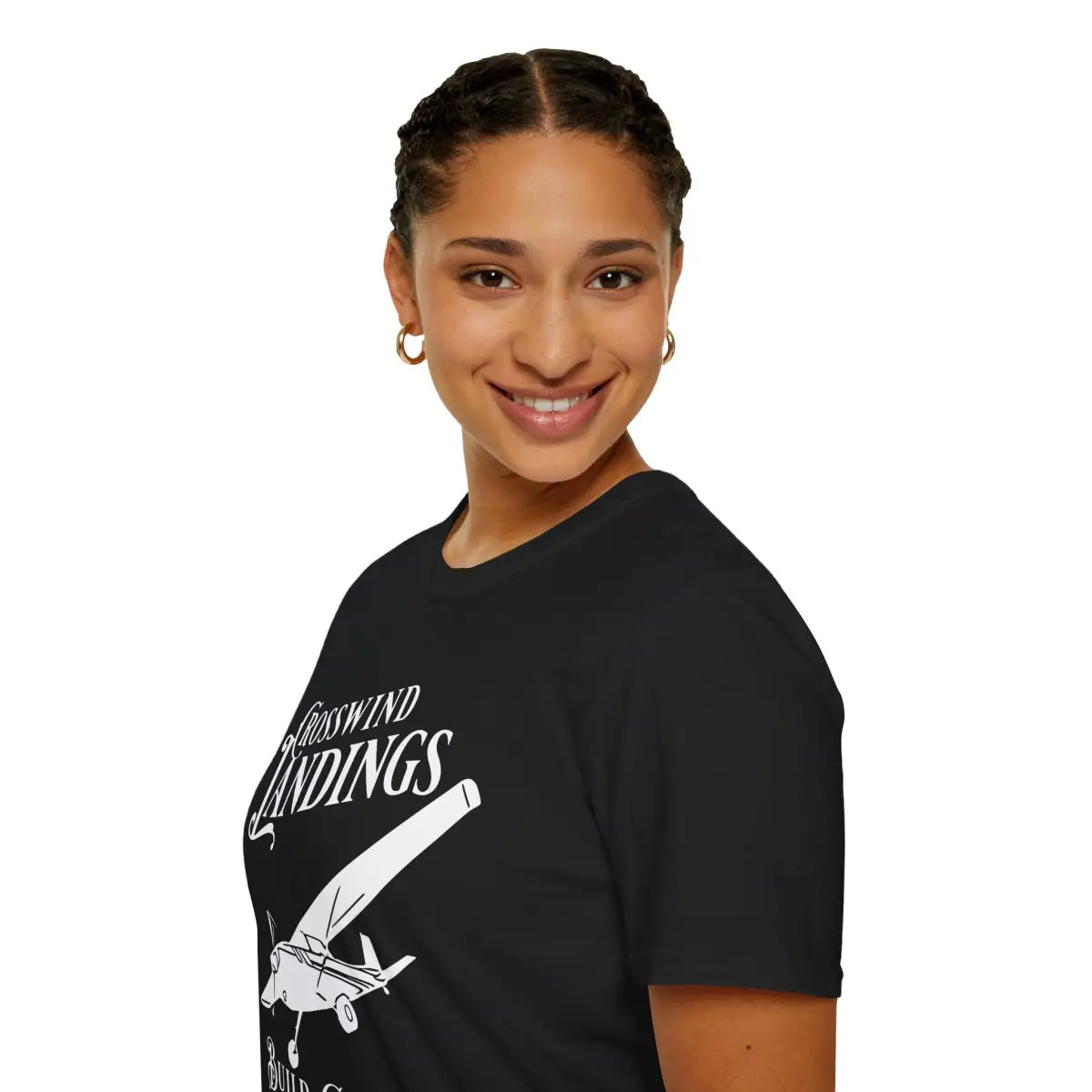 Crosswind Landings Build Character - Tee - T-Shirt - Gifts for pilots - Aviation apparel