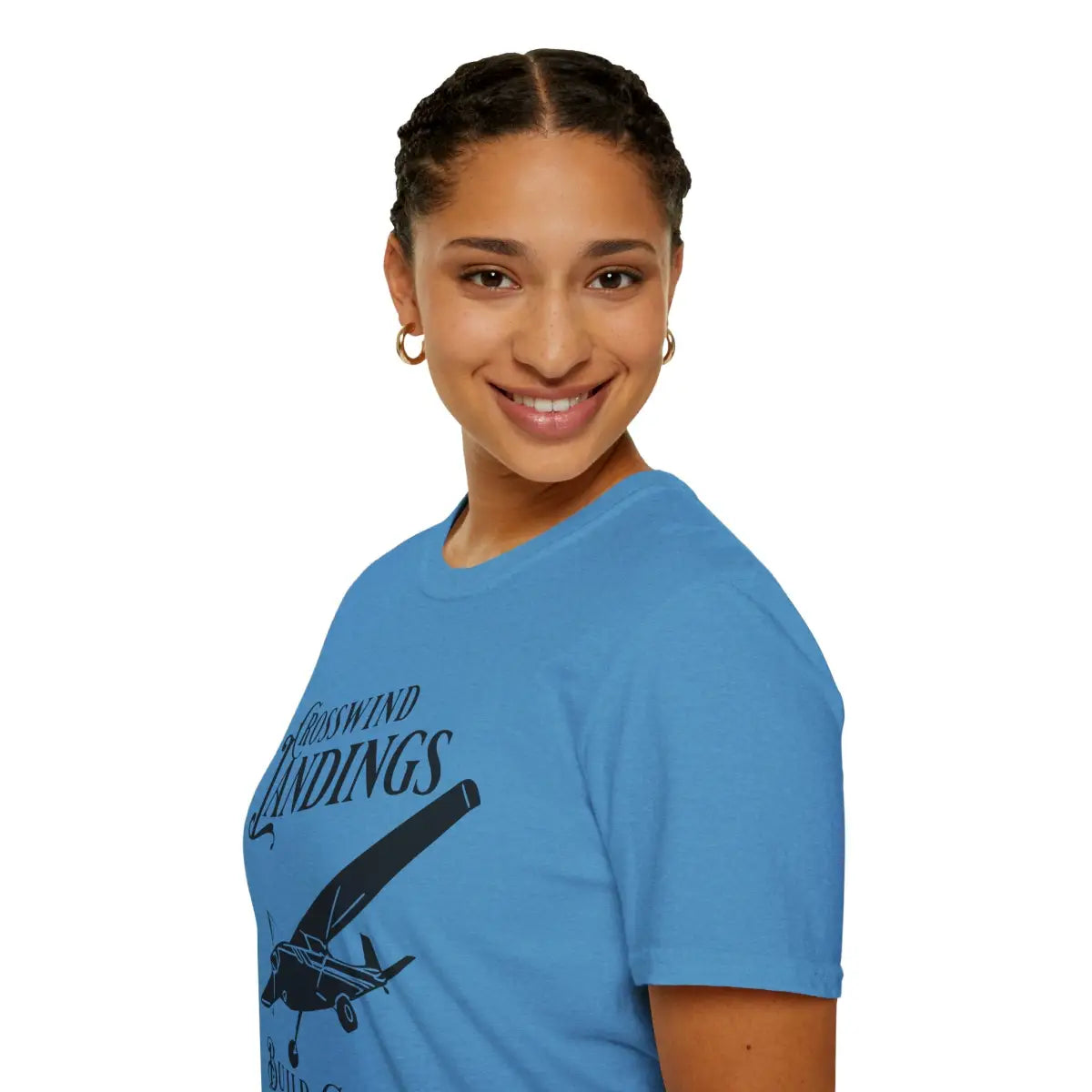 Crosswind Landings Build Character - Tee - T-Shirt - Pilot gifts - WWII warbird t-shirt