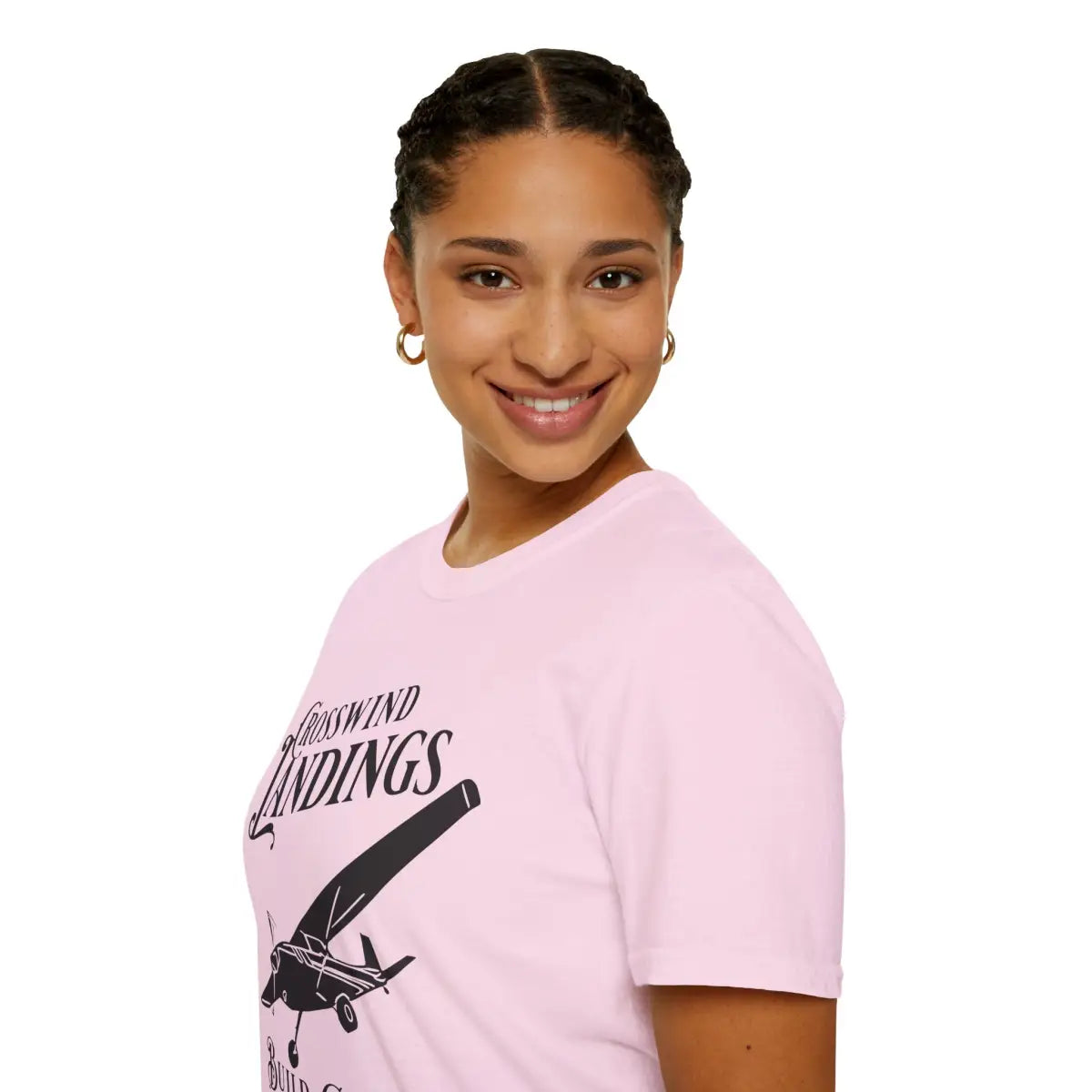 Crosswind Landings Build Character - Tee - T-Shirt - Gifts for pilots - Aviation apparel