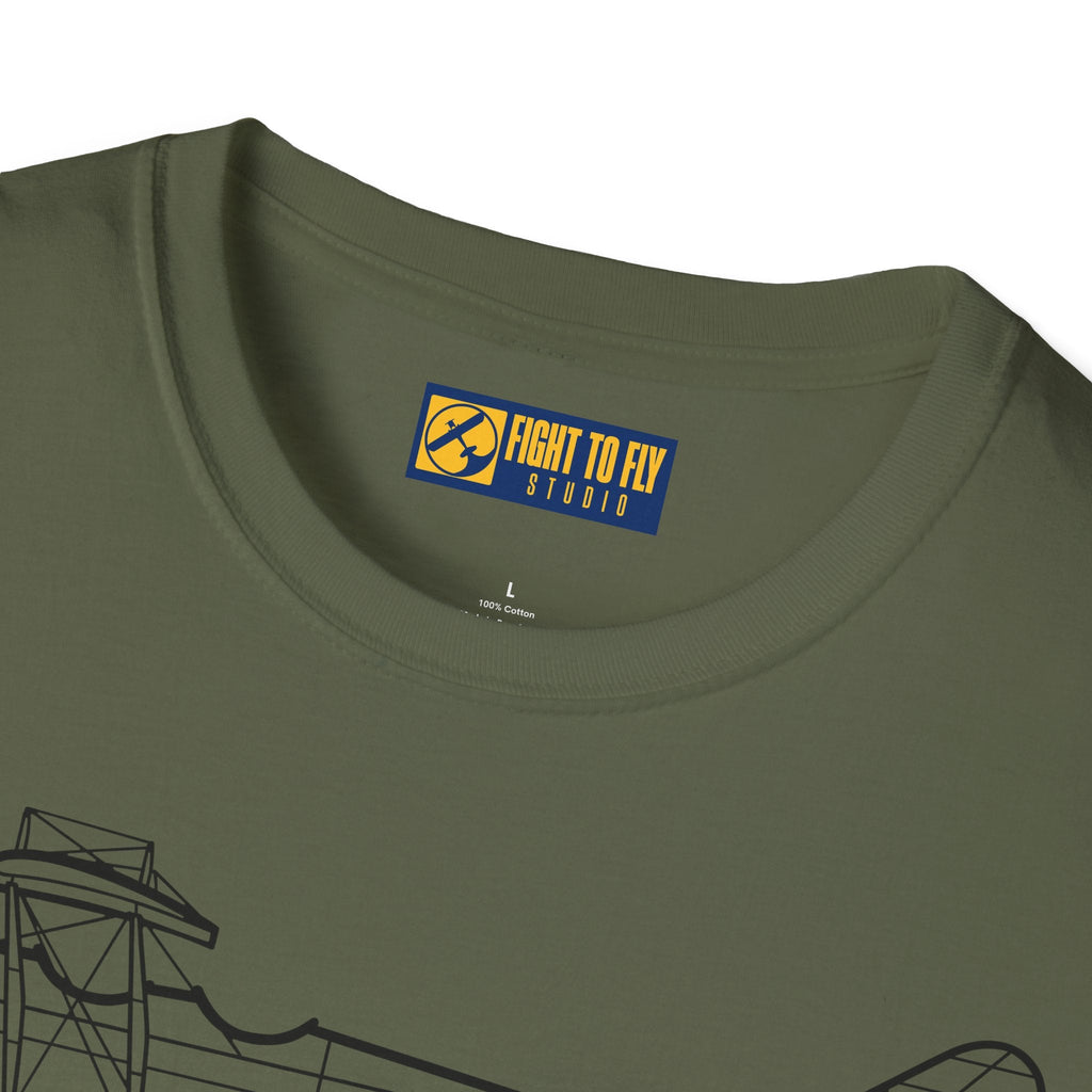 Curtiss JN-4 “Jenny” T-Shirt – WWI Trainer Biplane Classic Tee - Gifts for pilots - Aviation apparel