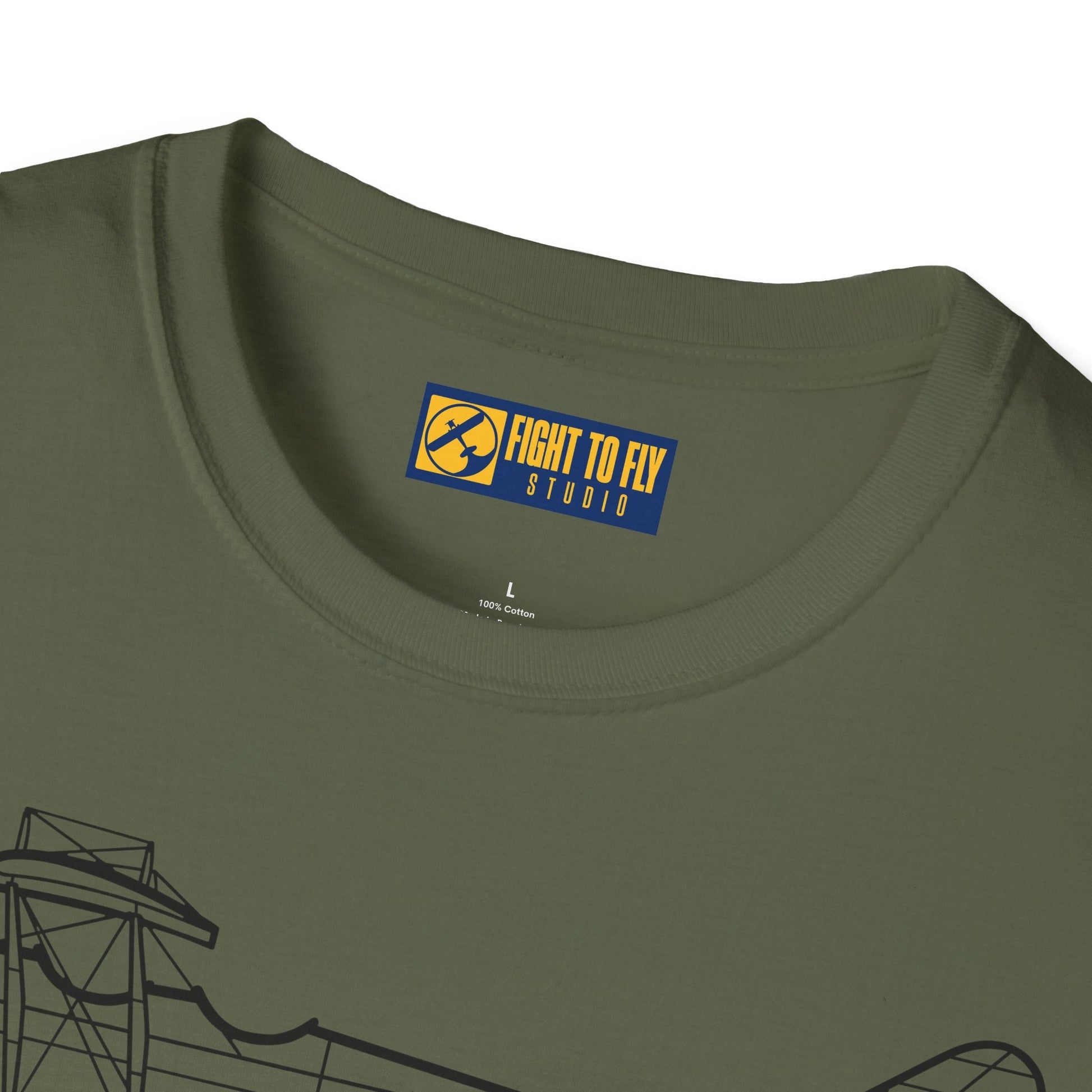Curtiss JN-4 “Jenny” T-Shirt – WWI Trainer Biplane Classic Tee - Gifts for pilots - Aviation apparel