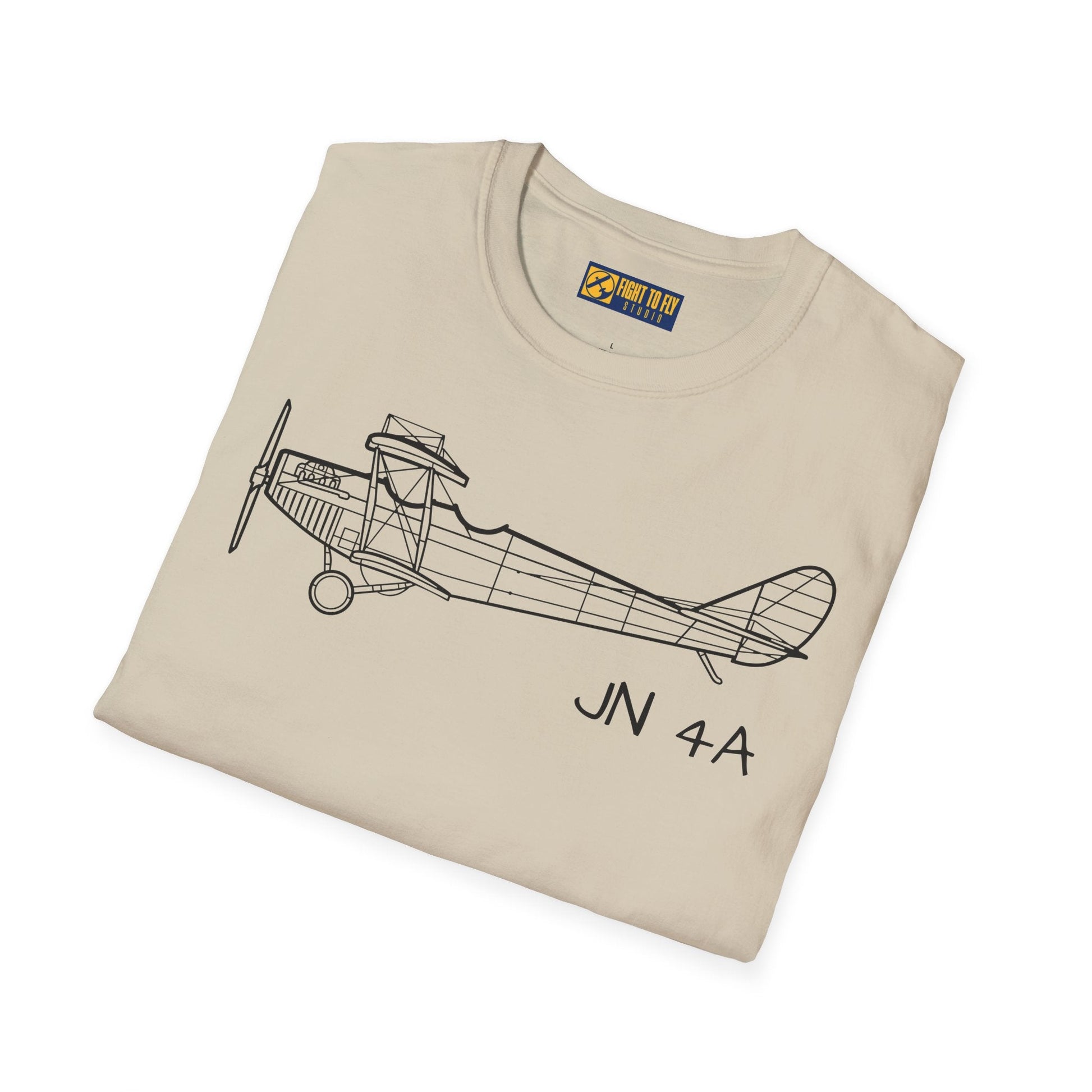 Curtiss JN-4 “Jenny” T-Shirt – WWI Trainer Biplane Classic Tee - Gifts for pilots - Aviation apparel