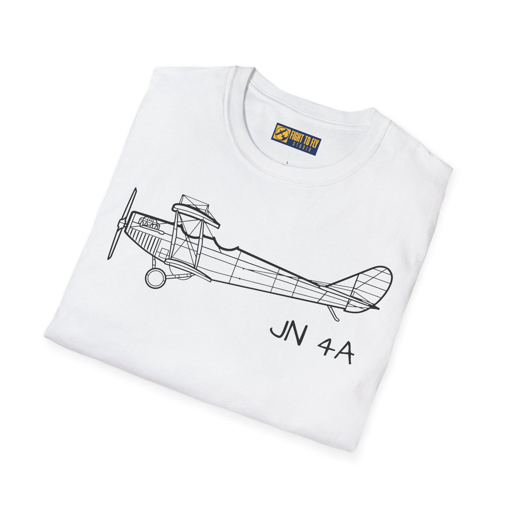 Curtiss JN-4 “Jenny” T-Shirt – WWI Trainer Biplane Classic Tee - Gifts for pilots - Aviation apparel