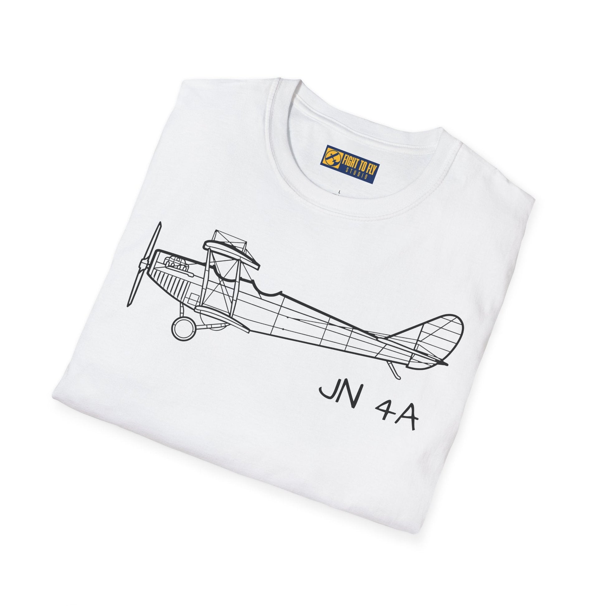 Curtiss JN-4 “Jenny” T-Shirt – WWI Trainer Biplane Classic Tee - Gifts for pilots - Aviation apparel