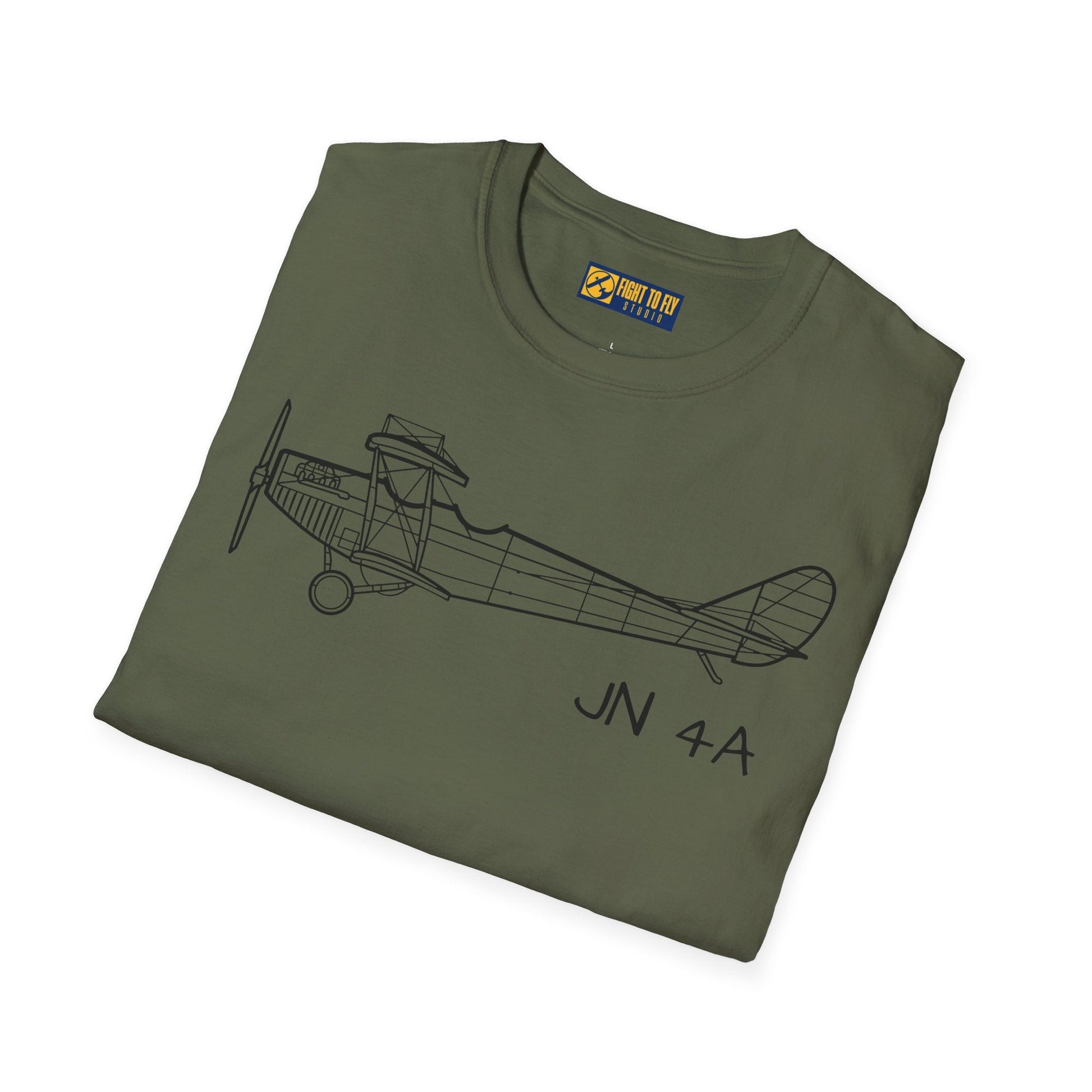 Curtiss JN-4 “Jenny” T-Shirt – WWI Trainer Biplane Classic Tee - Gifts for pilots - Aviation apparel