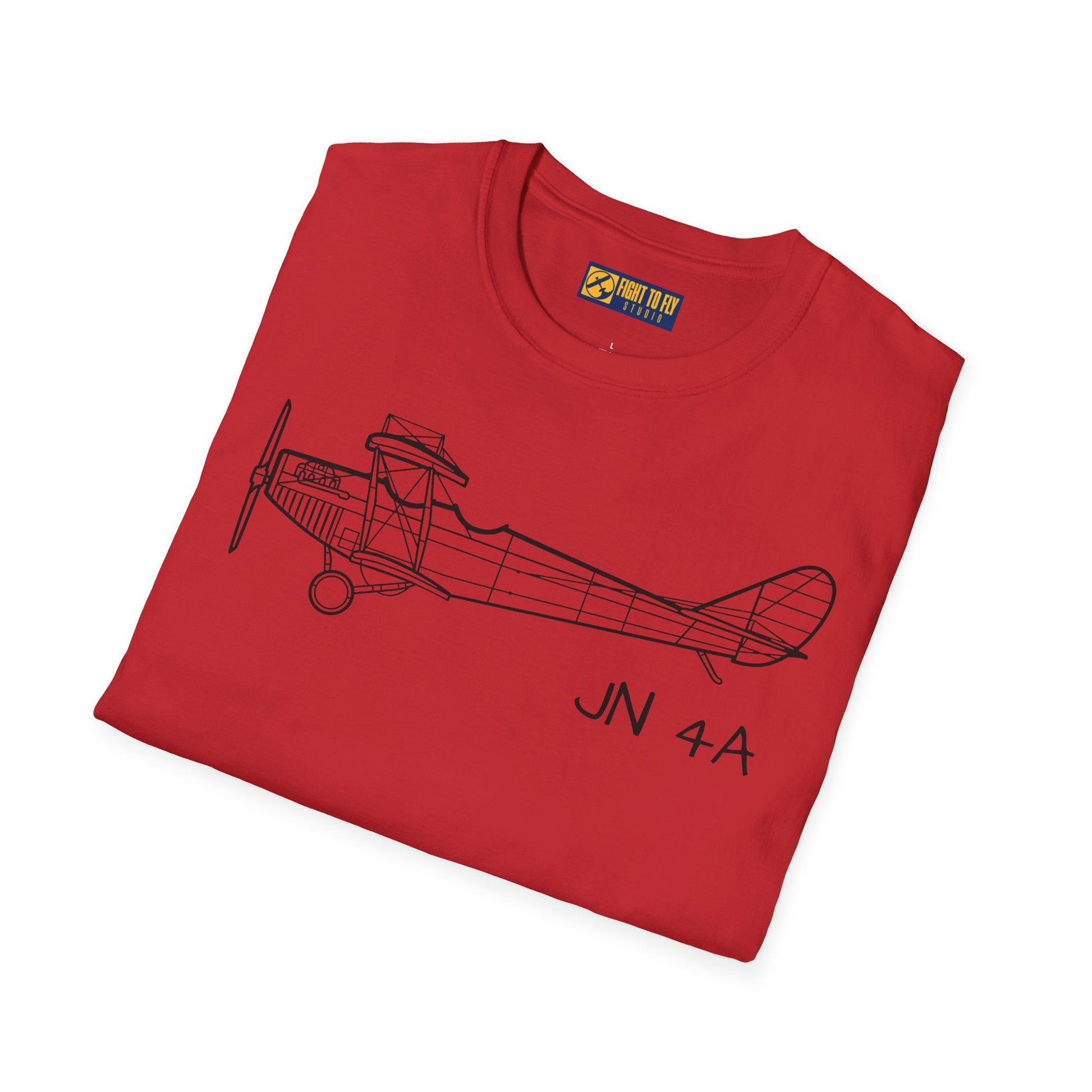 Curtiss JN-4 “Jenny” T-Shirt – WWI Trainer Biplane Classic Tee - Gifts for pilots - Aviation apparel