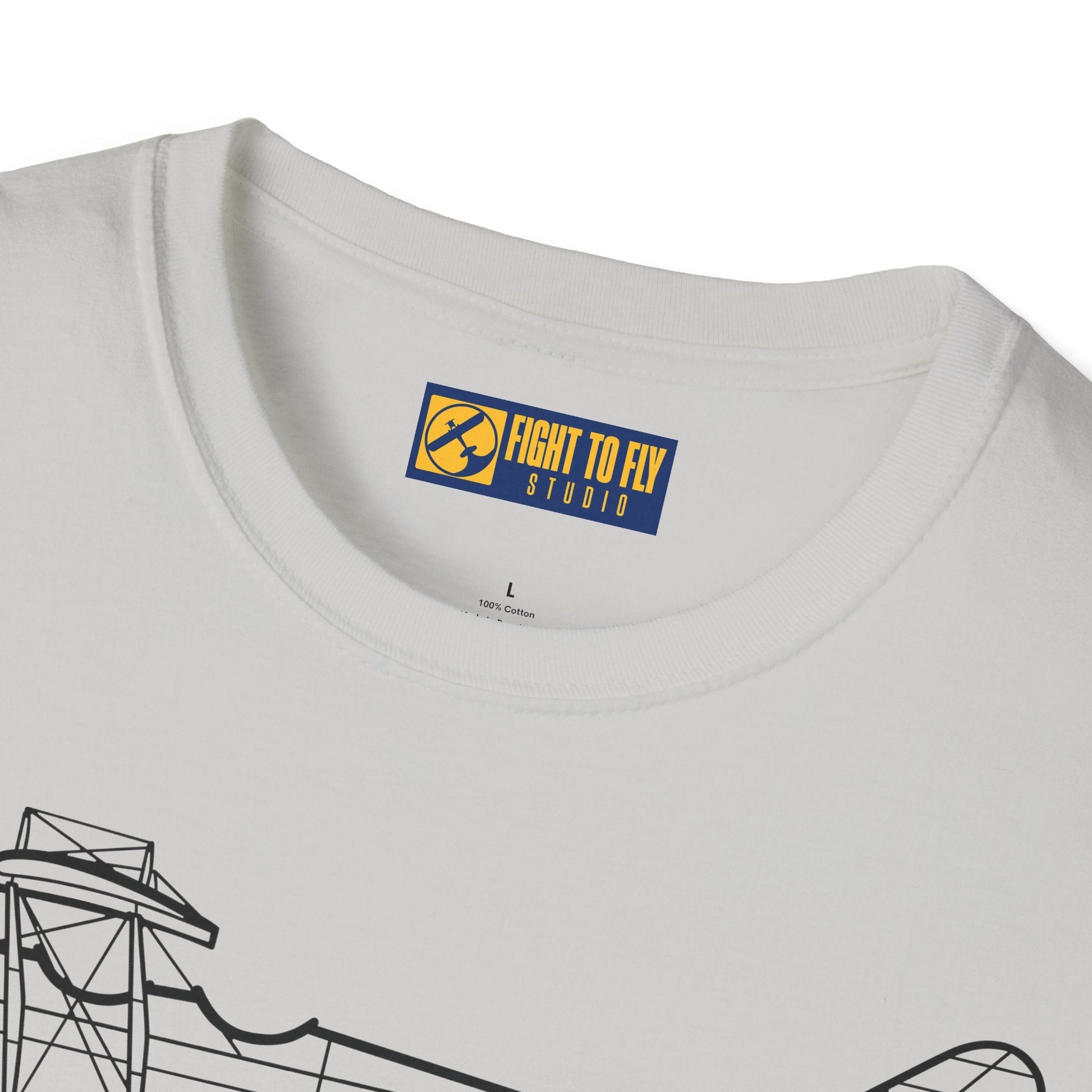 Curtiss JN-4 “Jenny” T-Shirt – WWI Trainer Biplane Classic Tee - Gifts for pilots - Aviation apparel