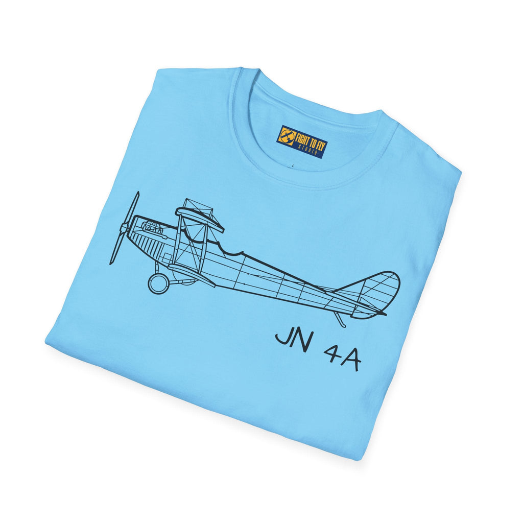 Curtiss JN-4 “Jenny” T-Shirt – WWI Trainer Biplane Classic Tee - Gifts for pilots - Aviation apparel