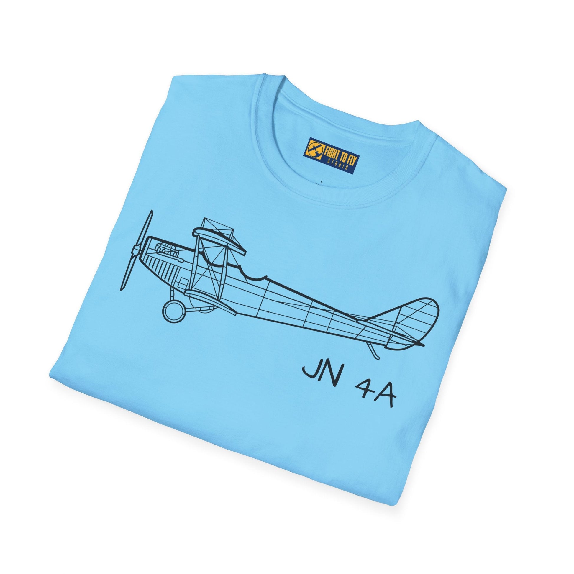 Curtiss JN-4 “Jenny” T-Shirt – WWI Trainer Biplane Classic Tee - Gifts for pilots - Aviation apparel