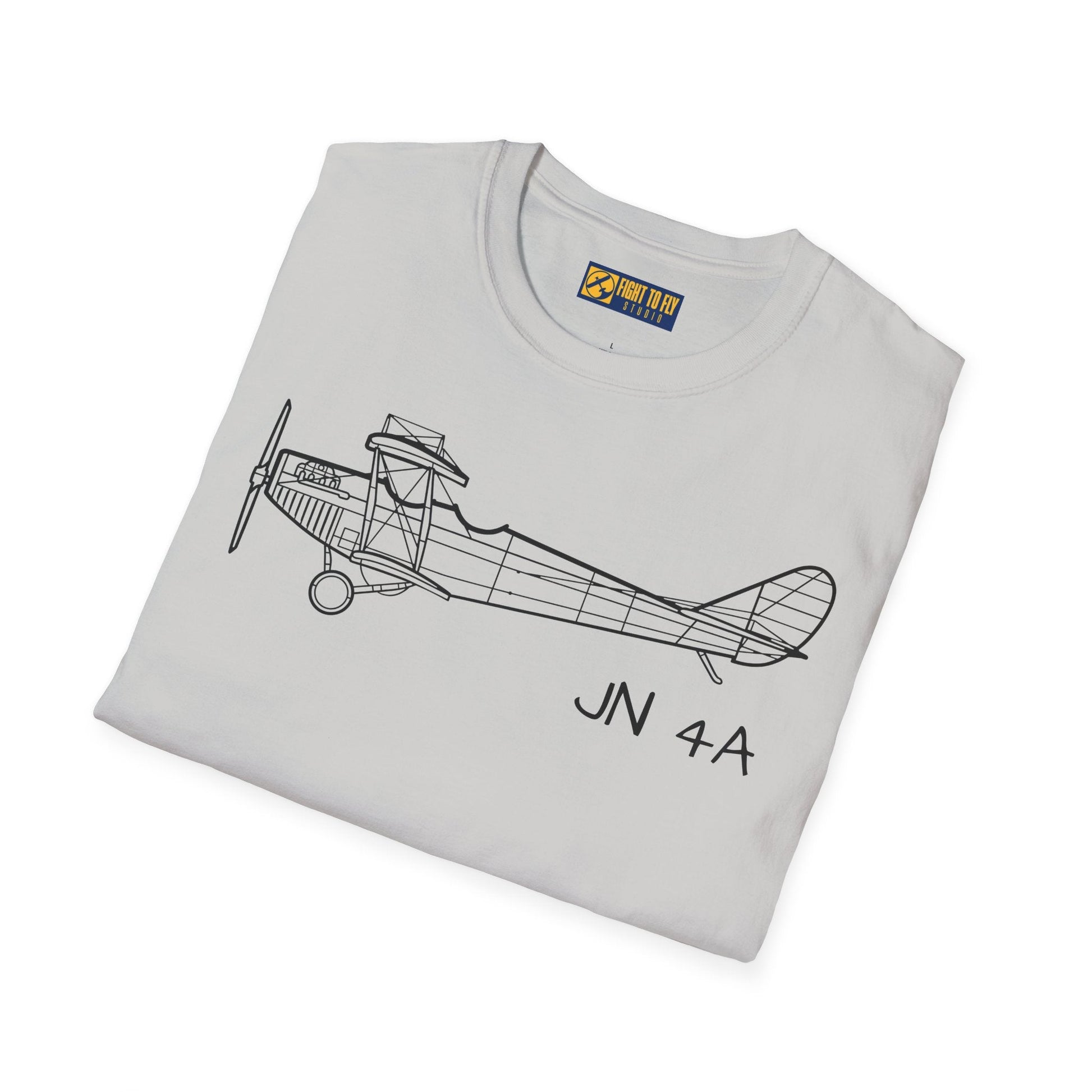 Curtiss JN-4 “Jenny” T-Shirt – WWI Trainer Biplane Classic Tee - Gifts for pilots - Aviation apparel