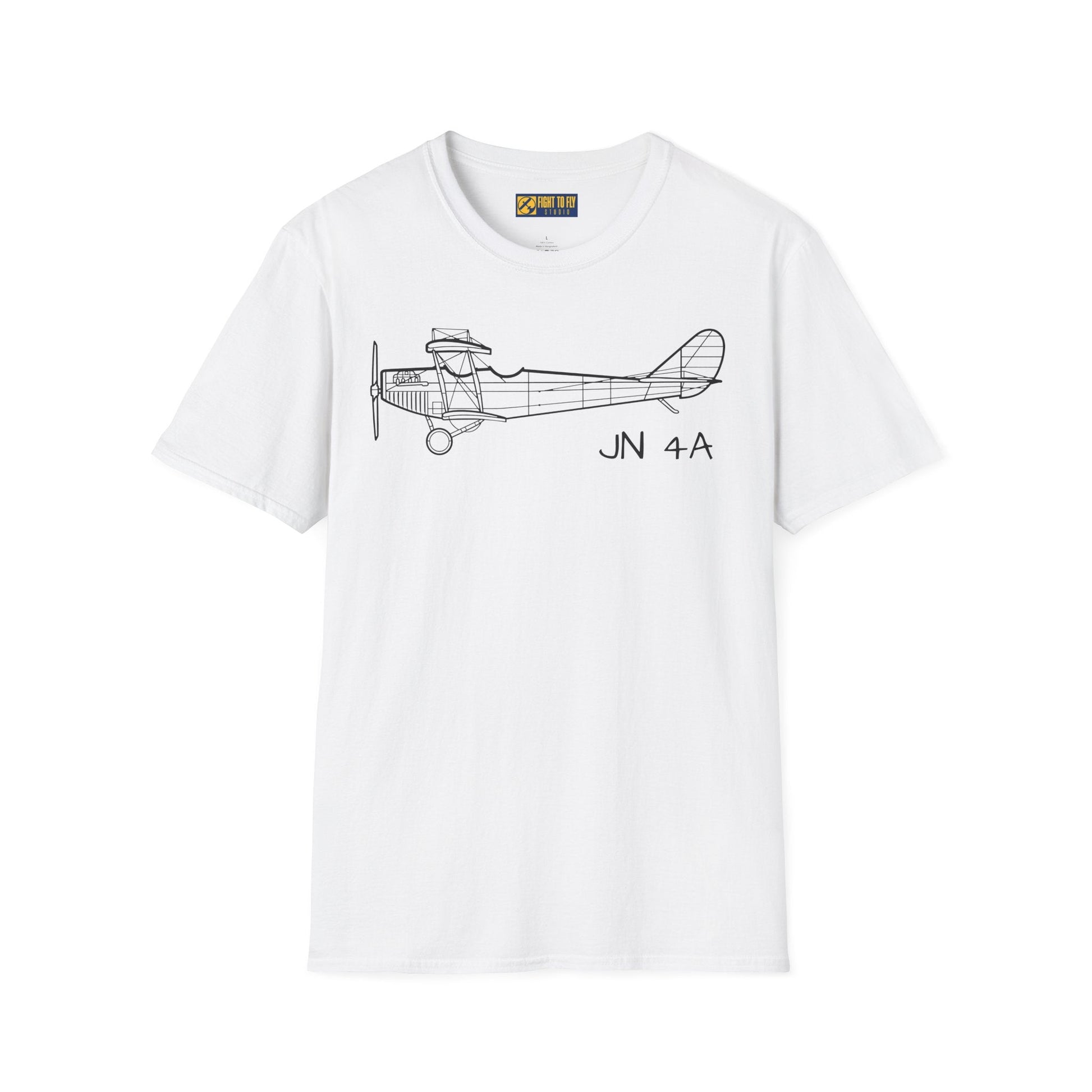 Curtiss JN-4 “Jenny” T-Shirt – WWI Trainer Biplane Classic Tee - Gifts for pilots - Aviation apparel