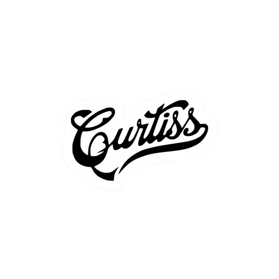 Curtiss Kiss-Cut Vinyl Decal - Paper products - Pilot gifts - WWII warbird t-shirt