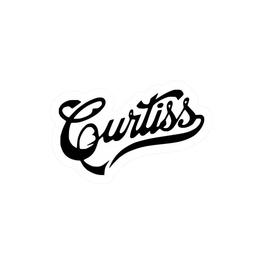 Curtiss Kiss-Cut Vinyl Decal - Paper products - Pilot gifts - WWII warbird t-shirt