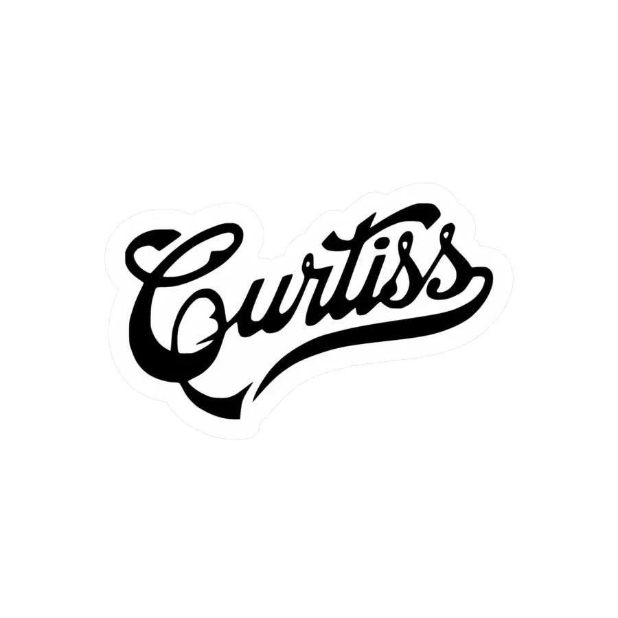 Curtiss Kiss-Cut Vinyl Decal - Paper products - Pilot gifts - WWII warbird t-shirt