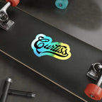 Curtiss Logo Holographic Die-Cut Stickers - Paper products - Pilot gifts - WWII warbird t-shirt