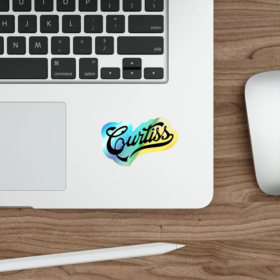 Curtiss Logo Holographic Die-Cut Stickers - Paper products - Gifts for pilots - Aviation apparel