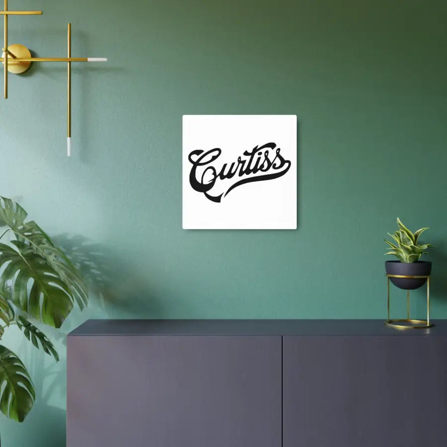 Curtiss Metal Art Sign - Home Decor - Gifts for pilots - Aviation apparel