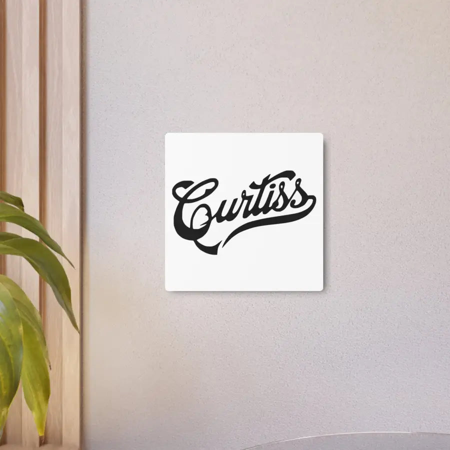 Curtiss Metal Art Sign - Home Decor - Gifts for pilots - Aviation apparel