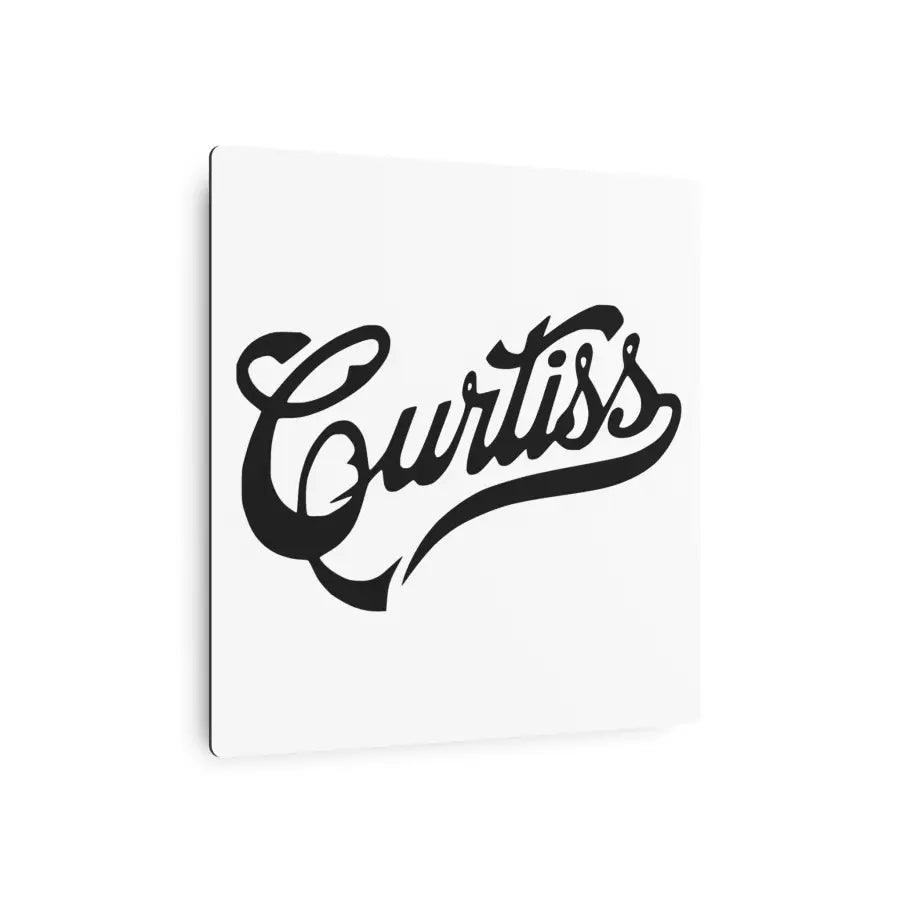 Curtiss Metal Art Sign - Home Decor - Gifts for pilots - Aviation apparel