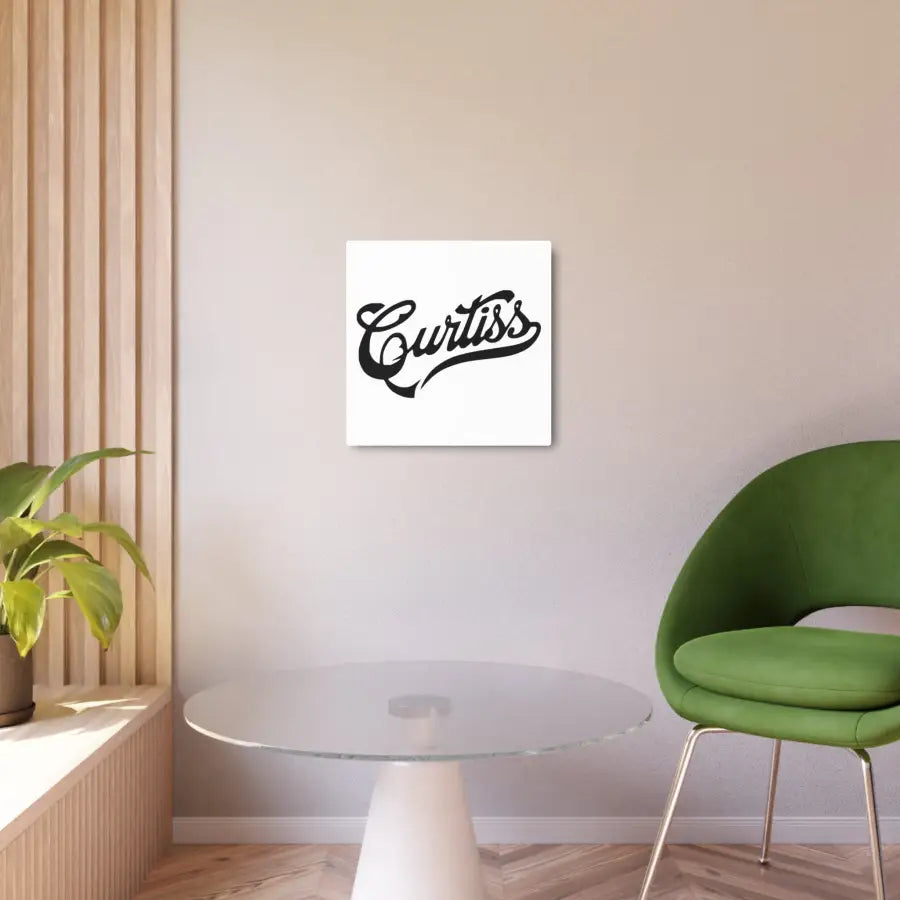 Curtiss Metal Art Sign - Home Decor - Gifts for pilots - Aviation apparel