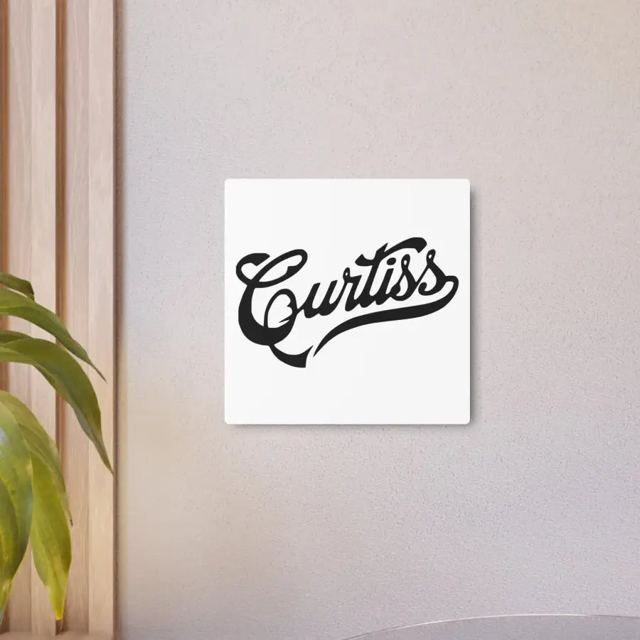 Curtiss Metal Art Sign - Home Decor - Gifts for pilots - Aviation apparel