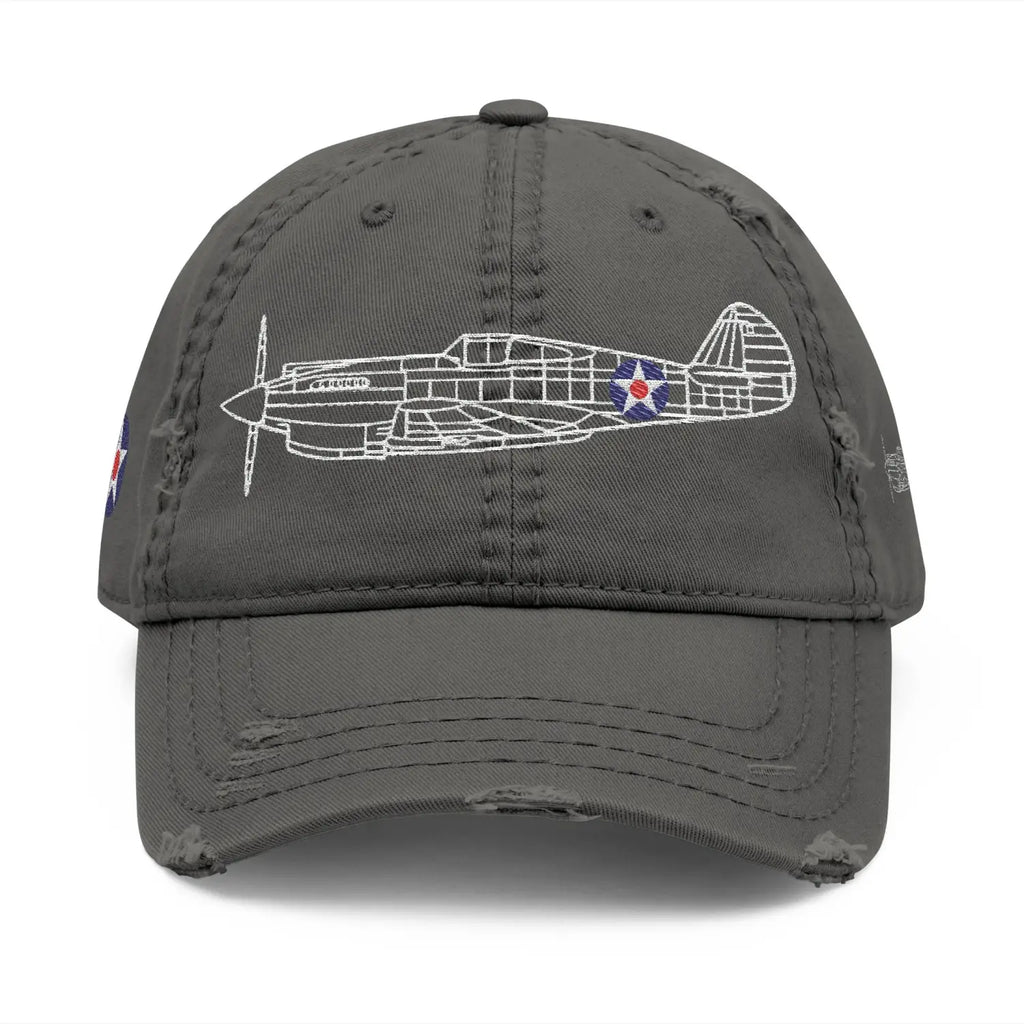 Curtiss P-40C Tomahawk – Army Air Corps Emblem Embroidered Cap - Hats - Pilot gifts - WWII warbird t-shirt