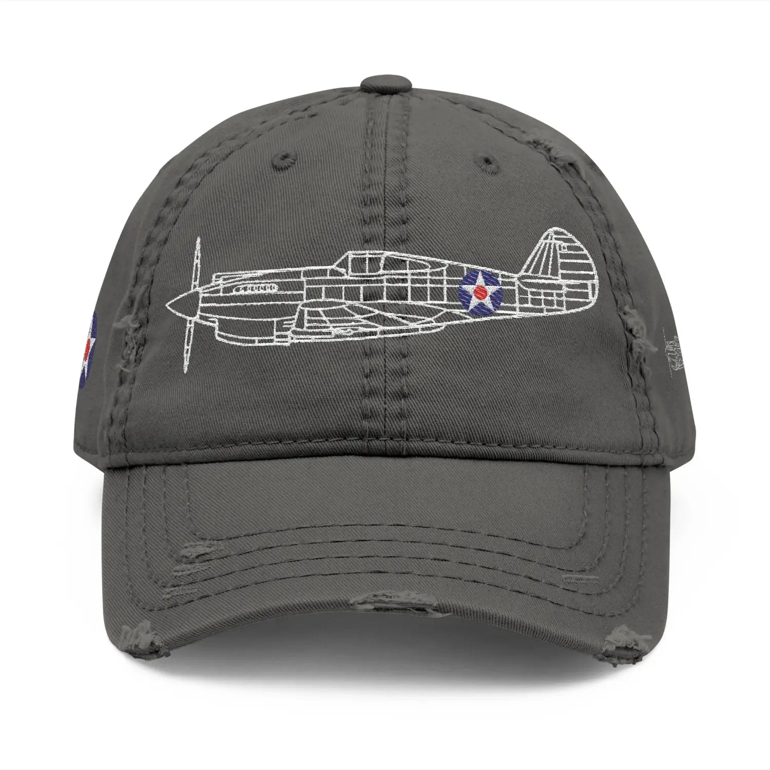 Curtiss P-40C Tomahawk – Army Air Corps Emblem Embroidered Cap - Hats - Pilot gifts - WWII warbird t-shirt