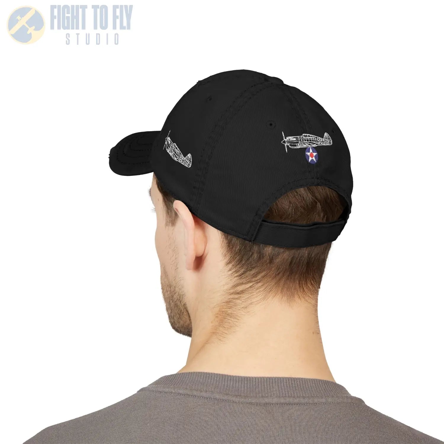 Curtiss P-40C Tomahawk – Army Air Corps Emblem Embroidered Cap - Hats - Pilot gifts - WWII warbird t-shirt