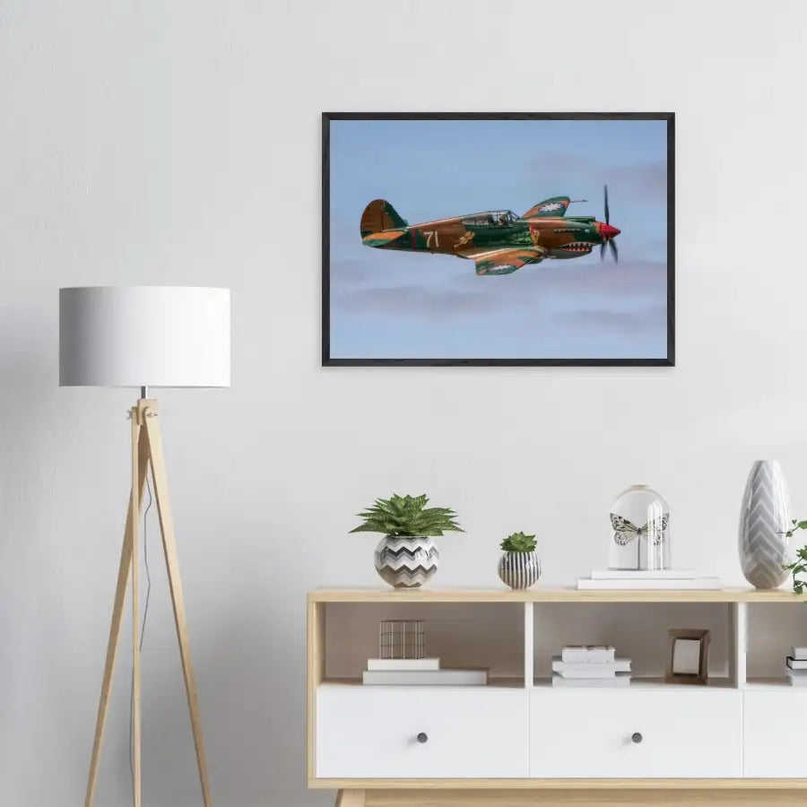 Curtiss P-40C Tomahawk - Grace and Grit in the Sky - Print Material - Gifts for pilots - Aviation apparel